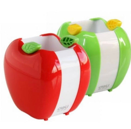 Deli Creative Apple Shape Plastic Pen Holder