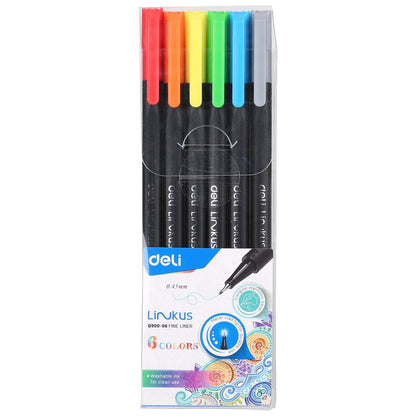 Deli EQ900-06 Fine Liner 6PC Set