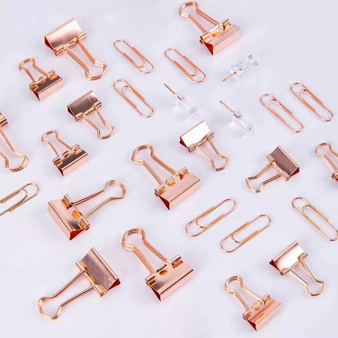 Deli Essentials Rose Gold Edition Desk Accessories Set