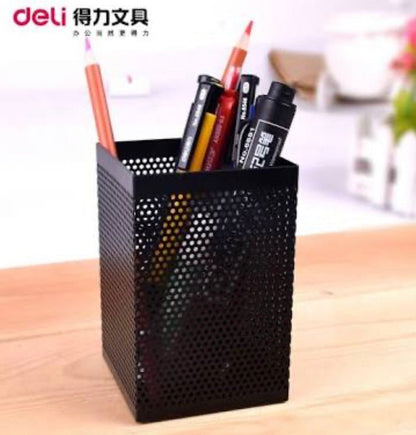 Deli Pen Holder Square Mesh W908