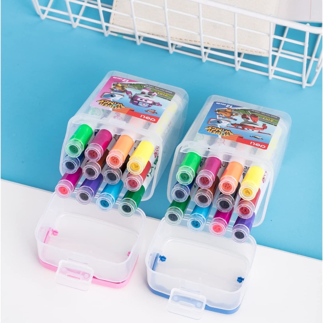 Deli Super Wings Stamp+Marker Pack Of 12