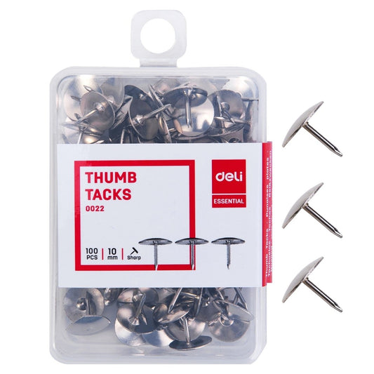 Deli Thumb Tacks- Silver