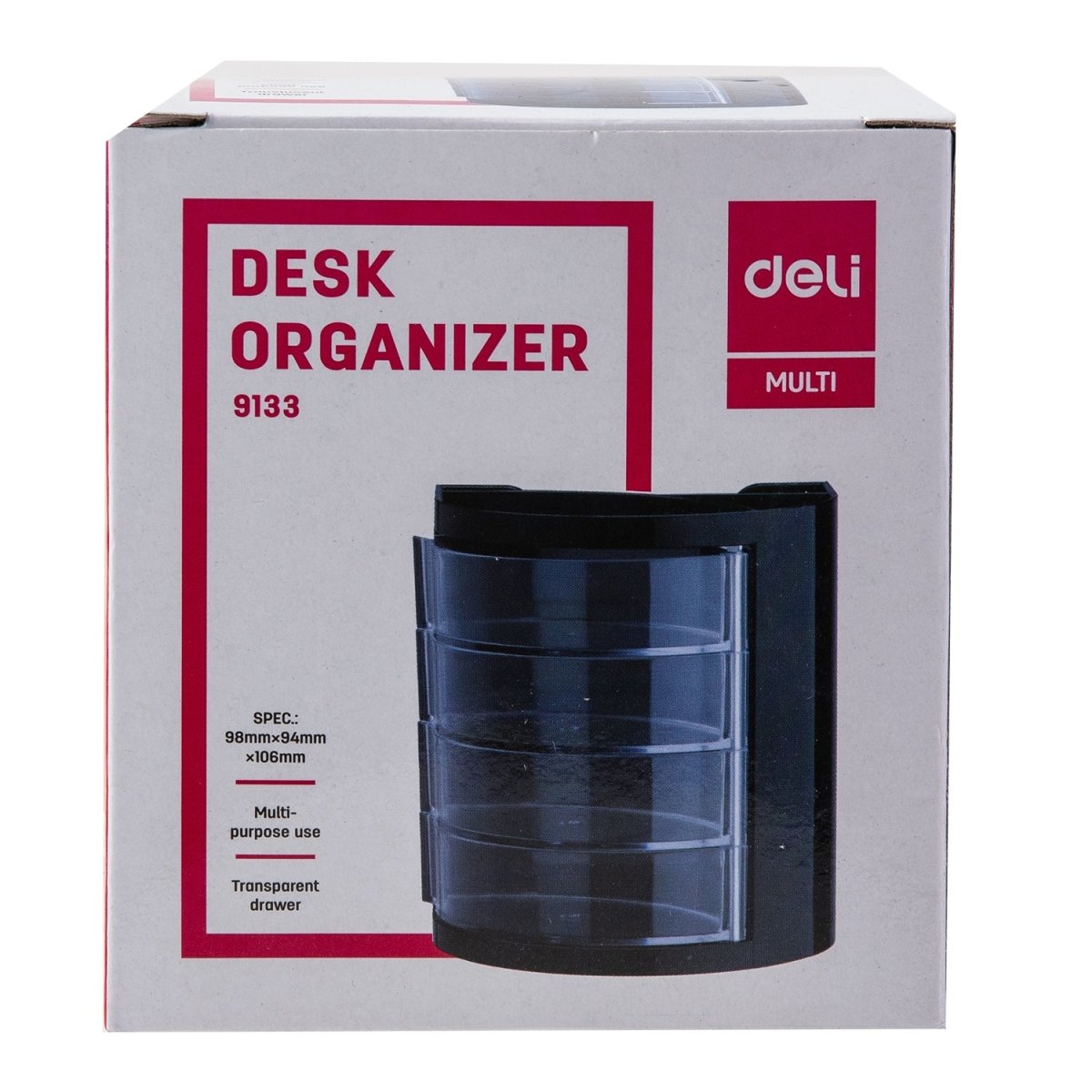 Deli W9133 Desk Organizer Black