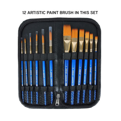 DOMS Artistic Brush Zip Case Pouch