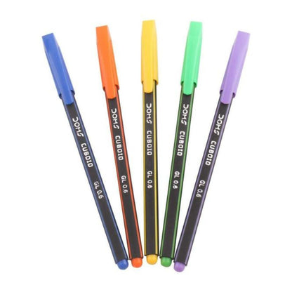 Doms Cuboid 0.6mm Ball Point Pens Pack Of 20