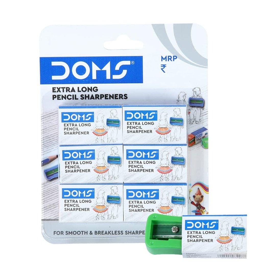 Doms Extra Long Pencil Sharpeners Set Of 6