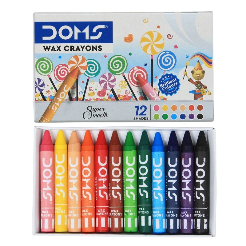 DOMS Wax Crayons 12 Shades