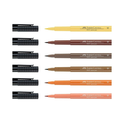 Faber-Castell 6 PITT Artist Pens