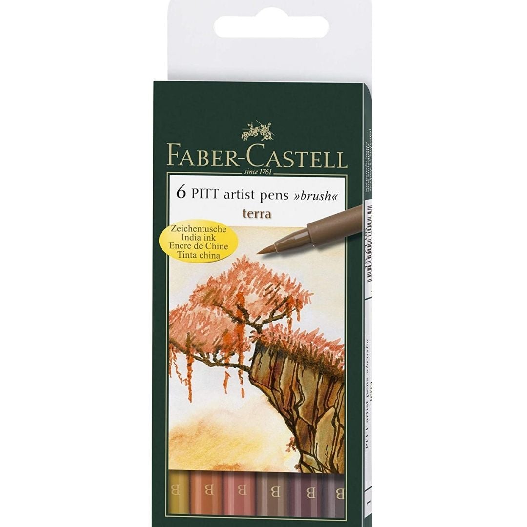 Faber-Castell 6 PITT Artist Pens