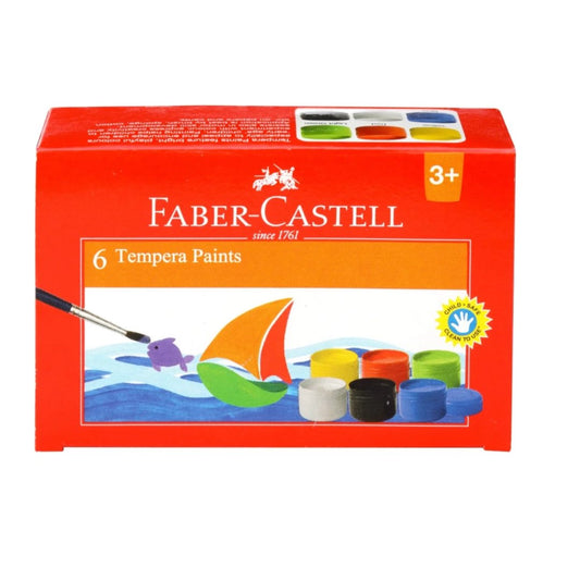 Faber -Castell 6 Tempera Paints