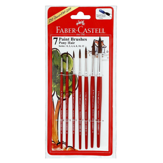 Faber-Castell Round Paint Brushes (Pony Hair)