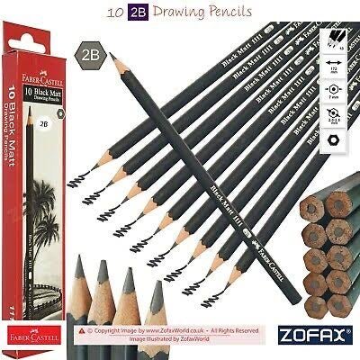 Faber Castell  Black Matte Drawing  Pencils 8B