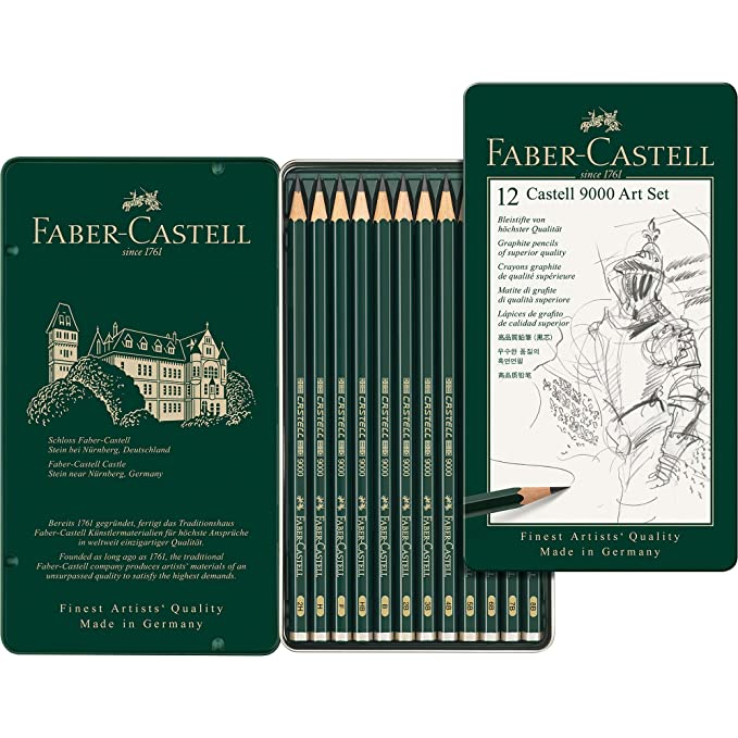 Faber-Castell Castell 9000 Pencil Set - Pack of 12