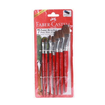 Faber-Castell Flat Paint Brushes (PonyHair)