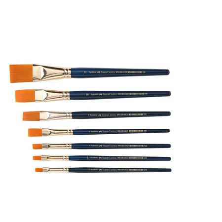 Faber-Castell Paint Brush Set - Flat (Navy Blue)