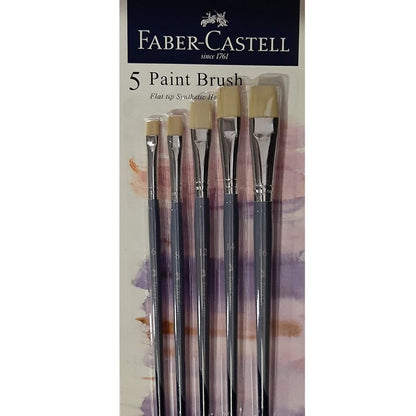 Faber-Castell Paint Brush Set - Flat (Navy Blue)