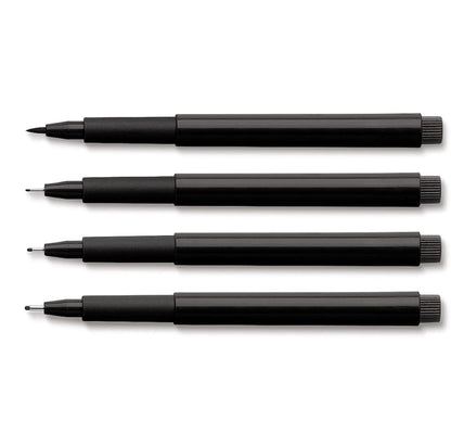 Faber Castell Pitt Artist Colour Pen Set - Pack of 4, S, F, M, B