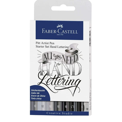 Faber-Castell Pitt Artist Pen Starter Set Hand Lettering