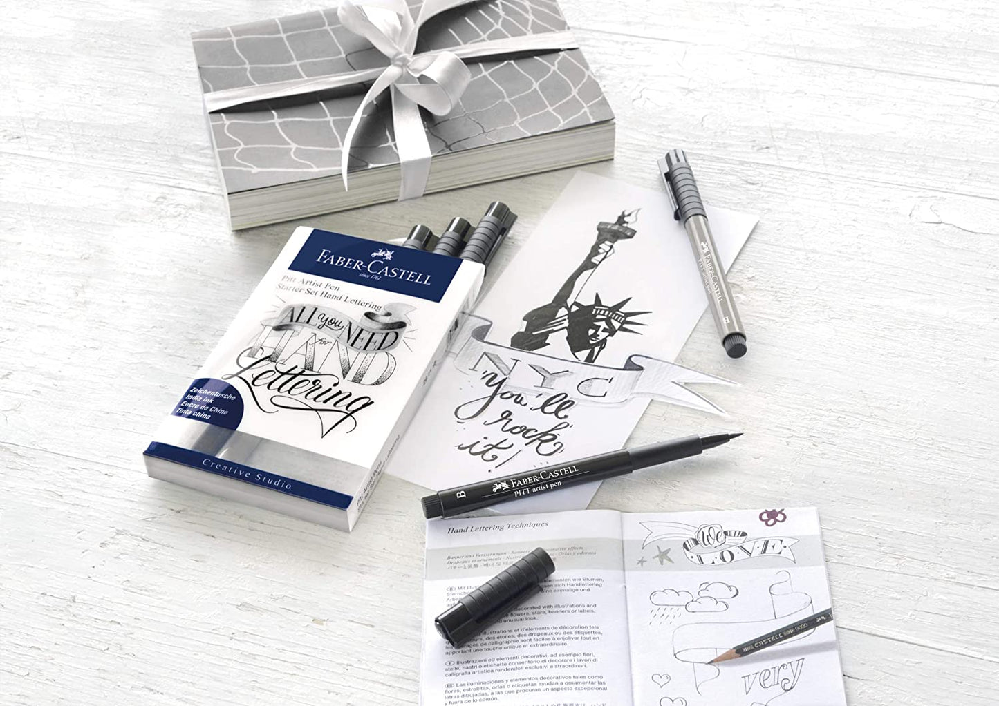 Faber-Castell Pitt Artist Pen Starter Set Hand Lettering