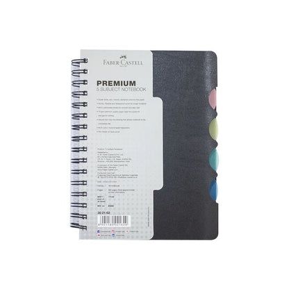 Faber-Castell Premium Subject Notebooks-A5