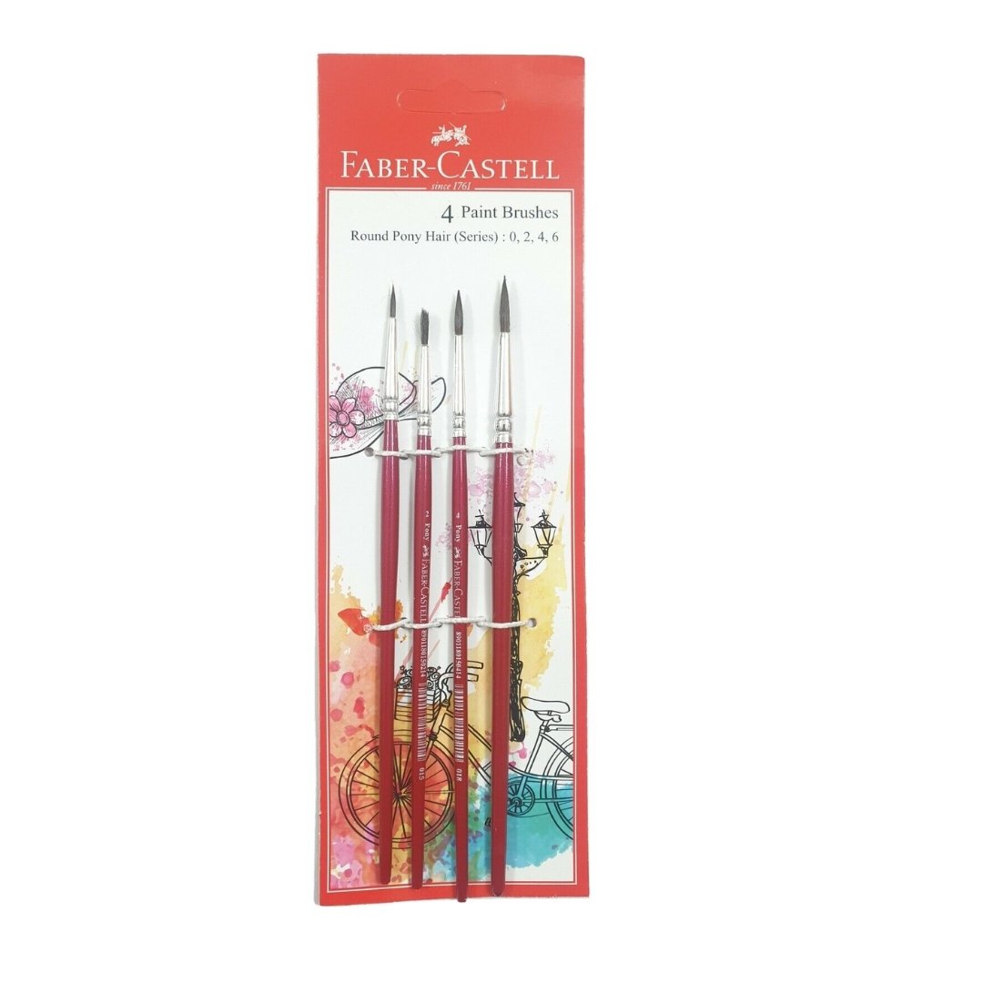 Faber-Castell Round Paint Brushes (Pony Hair)