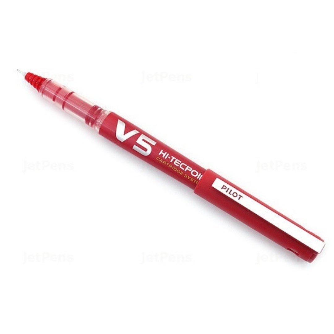 Pilot Hi-Techpoint V5 Catridge-Pen (Pack Of 2)