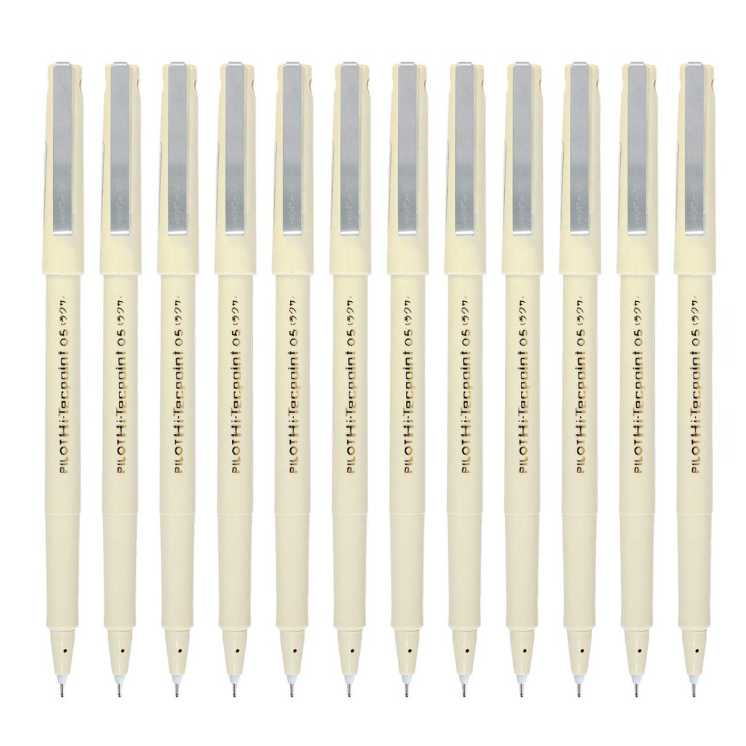 Pilot HI-Tecpoint 05 Gel Pens Pack Of 10