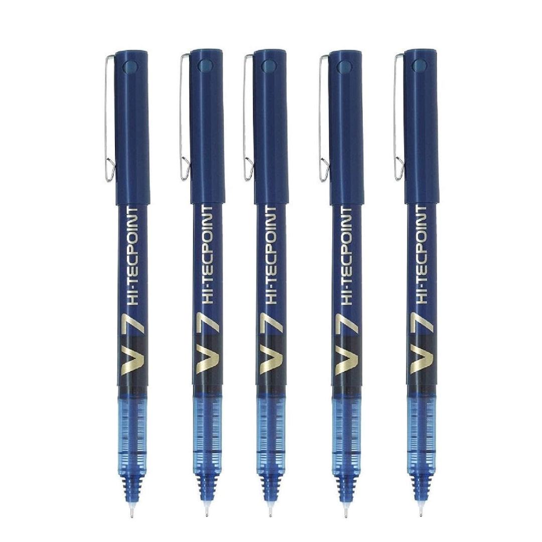 Pilot V7 Hi-Techpoint Gel Pens Pack Of 5