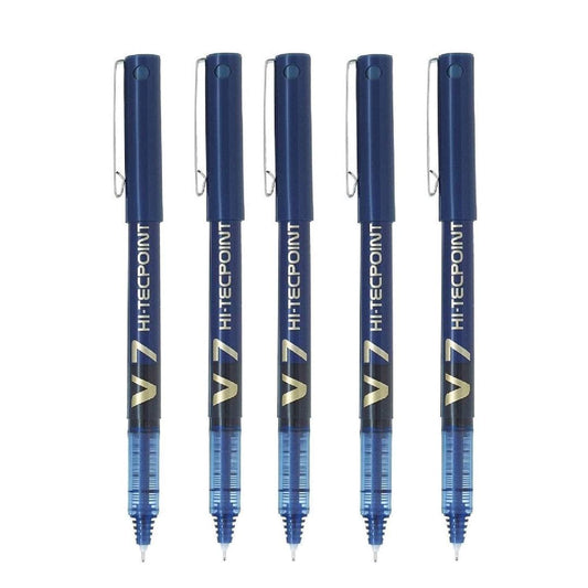 Pilot V7 Hi-Techpoint Gel Pens Pack Of 5