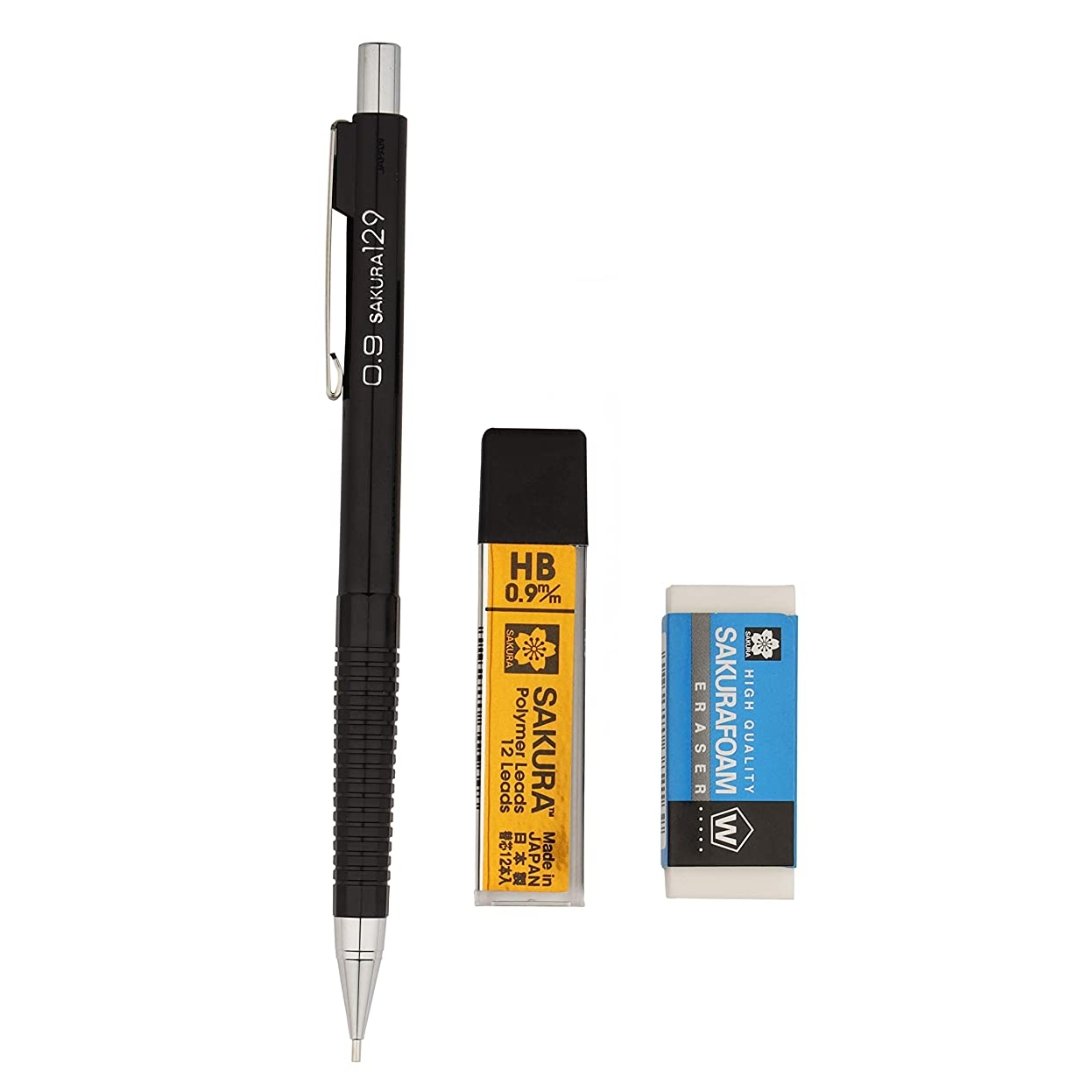 Sakura HB Pencil Lead & Eraser Combo Pack