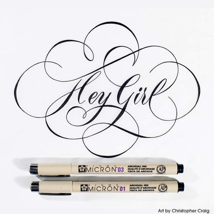 Sakura Pigma Micron Black 3-PC