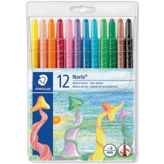 Staedtler 12 Noris Club Twistable Wax Crayon Set