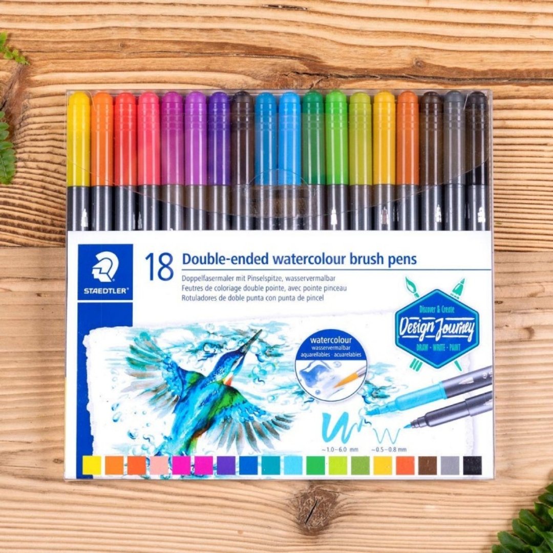 Staedtler Double Ended Watercolour Brush Pens