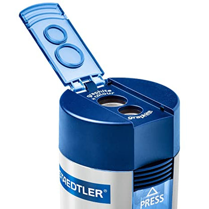 Staedtler Double-Hole Tub Pencil Metal Sharpener