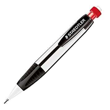 Staedtler Graphite 771 Mars Micro Carbon 1.3mm Mechanical Pencil (white barrel) with Lead box