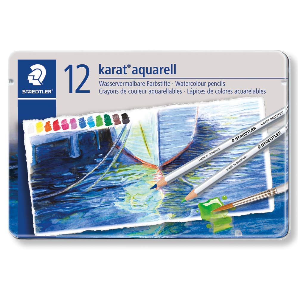 Staedtler Karat Aquarell Colour Pencils Metal Box Set