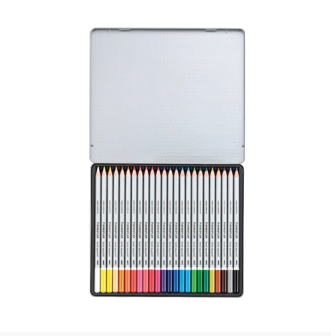 Staedtler Karat Aquarell Colour Pencils Metal Box Set