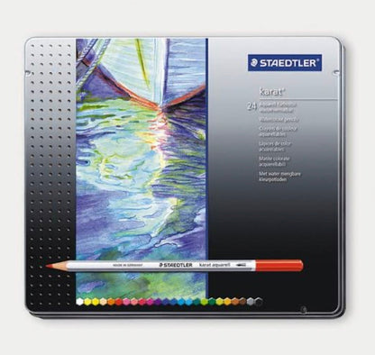 Staedtler Karat Aquarell Colour Pencils Metal Box Set