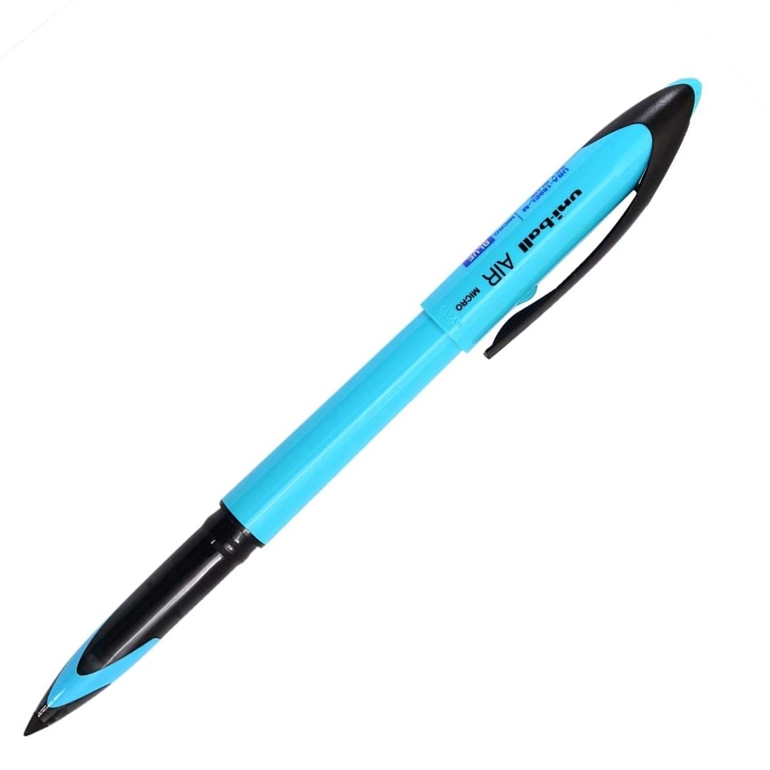 Uni-Ball AIR Micro 0.5mm Fine Rollerball Blue Ink Pen-Pack Of 2