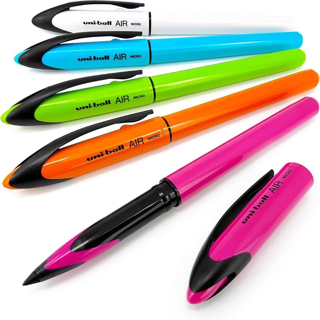 Uni-Ball Air Roller Ball Gel Ink Pens-Pack Of 5