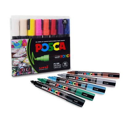 Uni-Ball Posca Water-Based Paint Marker (All Kinds of surface) - PC-3M 0.9-1.3MM