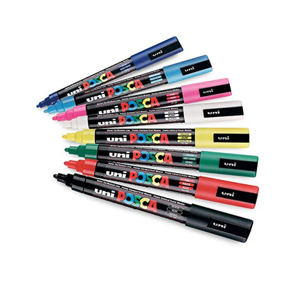 Uni-Ball Posca Water-Based Paint Marker (All Kinds of surface) - PC-3M 0.9-1.3MM